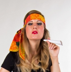 Hippie Stirnband Haarband Zubehör Karnevalsparty Hippieparty Fastnacht