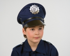 Polizeimütze blau für Kinder Kinderfasching Karneval