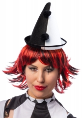 Pierro Clown Harlekin Hut Faschingshut Damenhut Herrenhut Clownhut