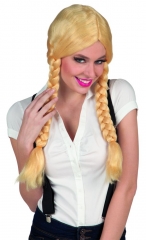 Natascha Zopfperücke Damenperücke Karnevalsperücke Langhaarperücke