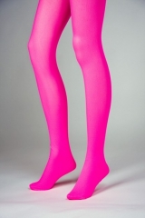 Blickdichte Strumpfhose Neonfarben pink Faschingszubehör Karnevalparty