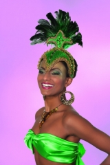 Tänzerin Brazilia Kopfbedeckung Kopfschmuck Brasilianerin Samba Zubehö