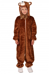 Bär Bärenkostüm Kinderbärenkostüm Braunbär Teddy Plüschkostüm