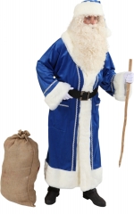 Blauer NikolausNikolausmantel blauer Weihnachtsmann Papa Noel