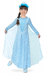 Eisprinzessin Eiskönigin Kleid mit Schleppe Prinzessin
