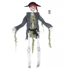Geisterpirat Piraten Skelett Halloweendekoration Knochengerüst Klabautermann