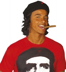 Guevara Kuba Baskenmütze mit Haare Ernesto