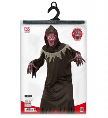Halloweenkostüm Teuflischer Dämon Geist Zombie mit Leuchtaugen