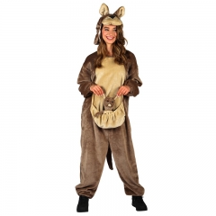 Känguru Kängurukostüm mit Beutel Tierkostüm Dschungel