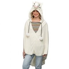 Lama Lamakostüm Poncho Alpaka Tierkostüm