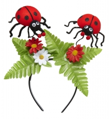 Marienkäfer mit Blumen Käfer Haarreif Frühlingschmuck