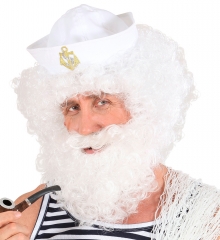 Nikolaus Weihnachtsmann Nikolausbart Perücke im Set Santa Claus