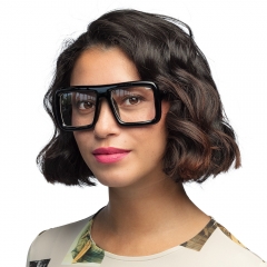 Partybrille Retro Retrobrille schwarz Lehrer Sekretärin Party Festival Nerd