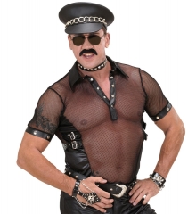 Rocker Hardrock Heavy Metal 3er Set Rockermütze Halsband Spiegelbrille