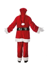 Weihnachtsmann Deluxe mit Umhang Rot Jacke Hose Mütze Gürtel Anzug XL