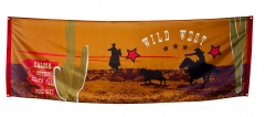 Wilder Westen Western Dekoration Cowboy Indianer Banner Fahne
