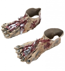 Zombiefüße blutverschmierte Füße Horror Halloween Monsterfüße
